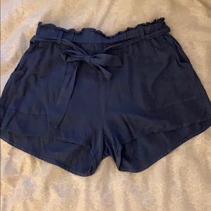 Sz L Deep Purple Flowy Shorts